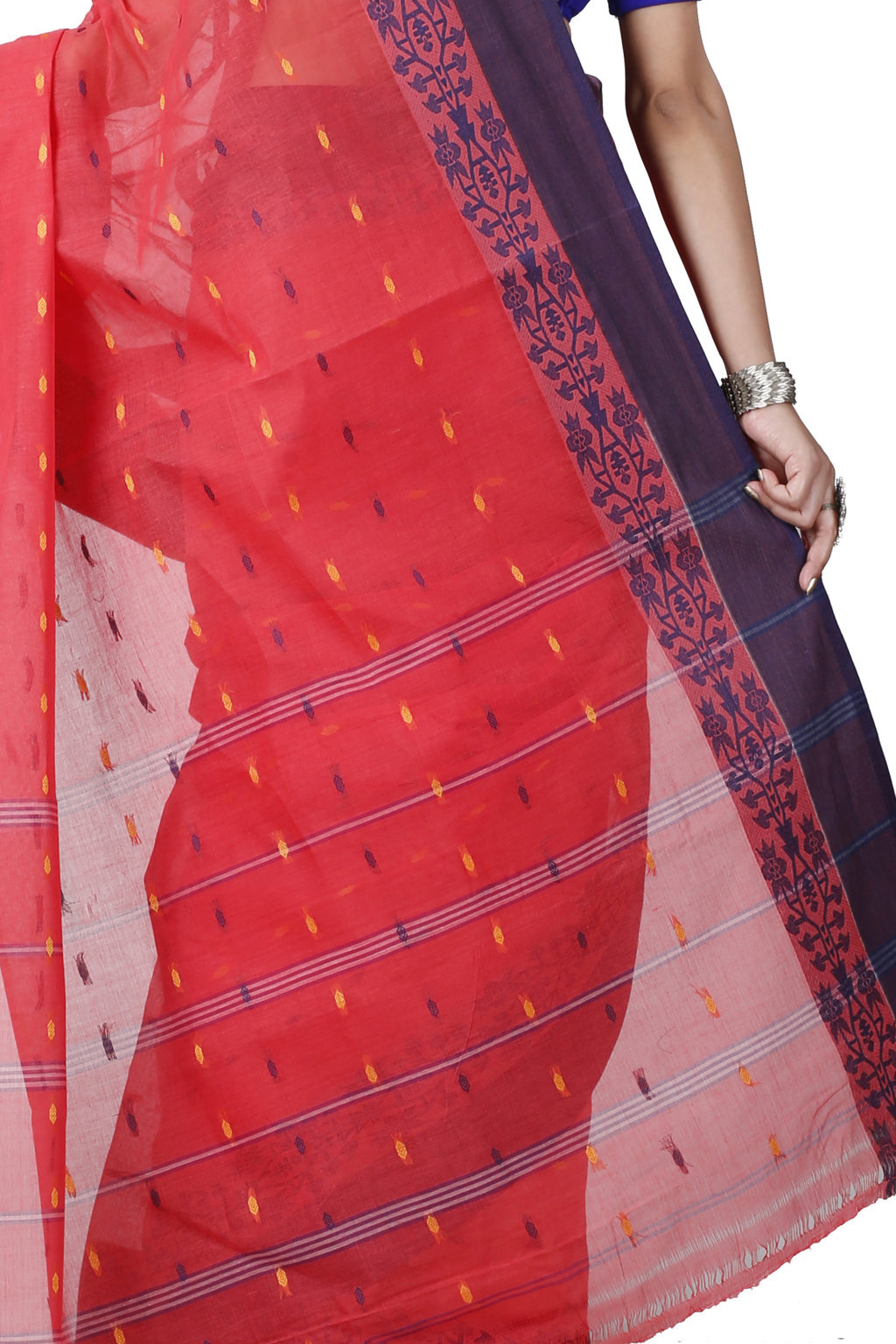 Maroon Pure Cotton Apurva Tant Saree (1060)